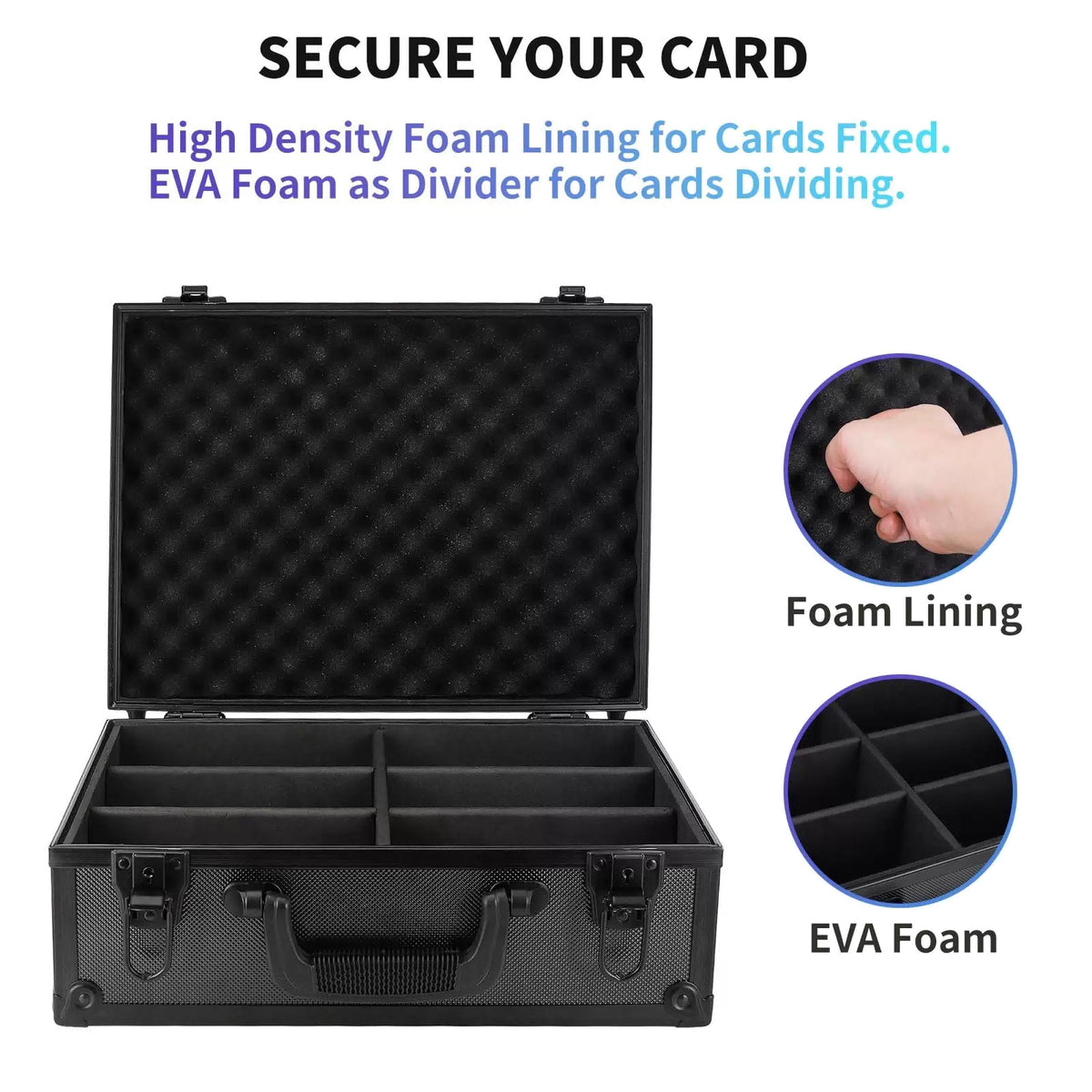 HZGXQN Toploader Storage Box for 3" x 4" 35pt Rigid Card, Top XL, Black [4]