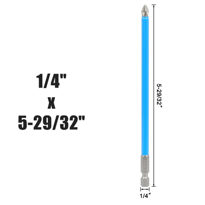 PH2 Magnetic Screwdriver Bits 1/4 Hex Shank Long Reach
