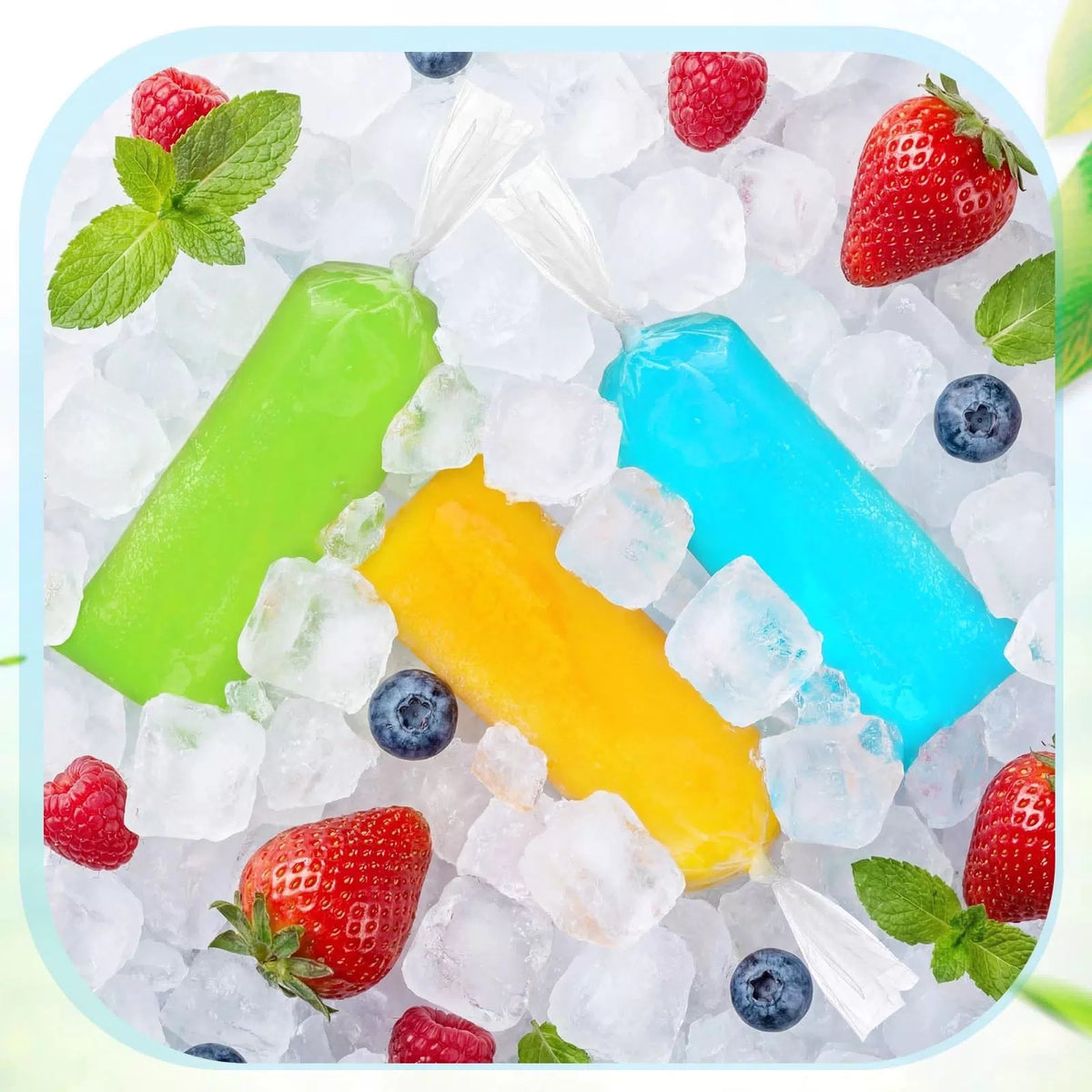 Hoolerry 600 Pcs Disposable Ice Lolly 4 x 11.8 Inch, green for the funnel [2]