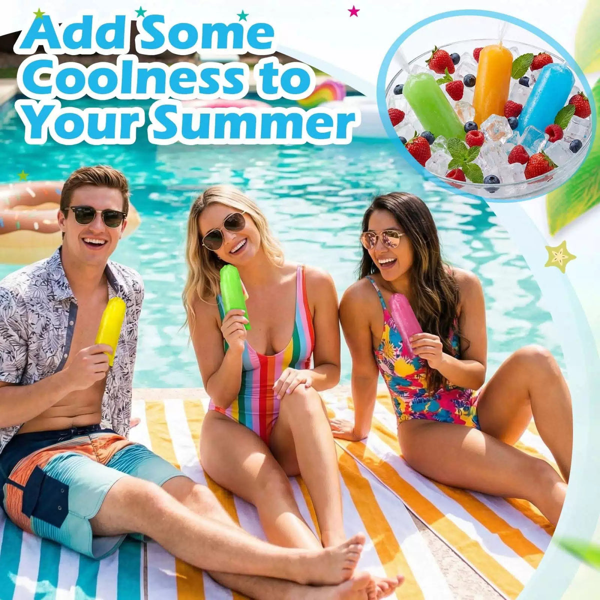 Hoolerry 600 Pcs Disposable Ice Lolly 4 x 11.8 Inch, green for the funnel [5]
