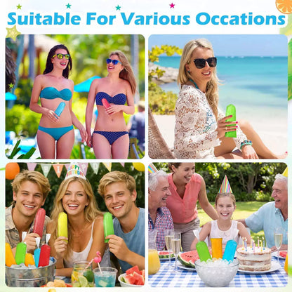 Hoolerry 600 Pcs Disposable Ice Lolly 4 x 11.8 Inch, green for the funnel [6]