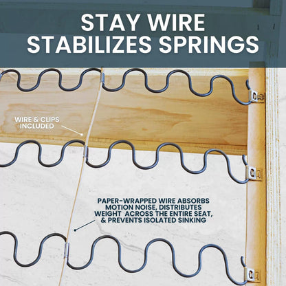 House2Home 31" Sinuous Spring Repair Kit for 4-pack Kit, Grey [7]
