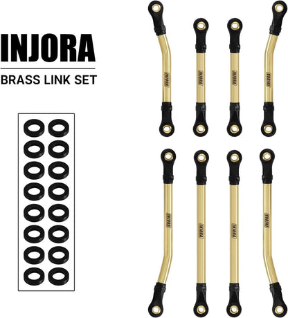 INJORA Brass High Clearance Links Set for TRX4M Bronco Defender 1/18 RC... [2]