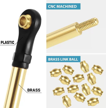 INJORA Brass High Clearance Links Set for TRX4M Bronco Defender 1/18 RC... [4]