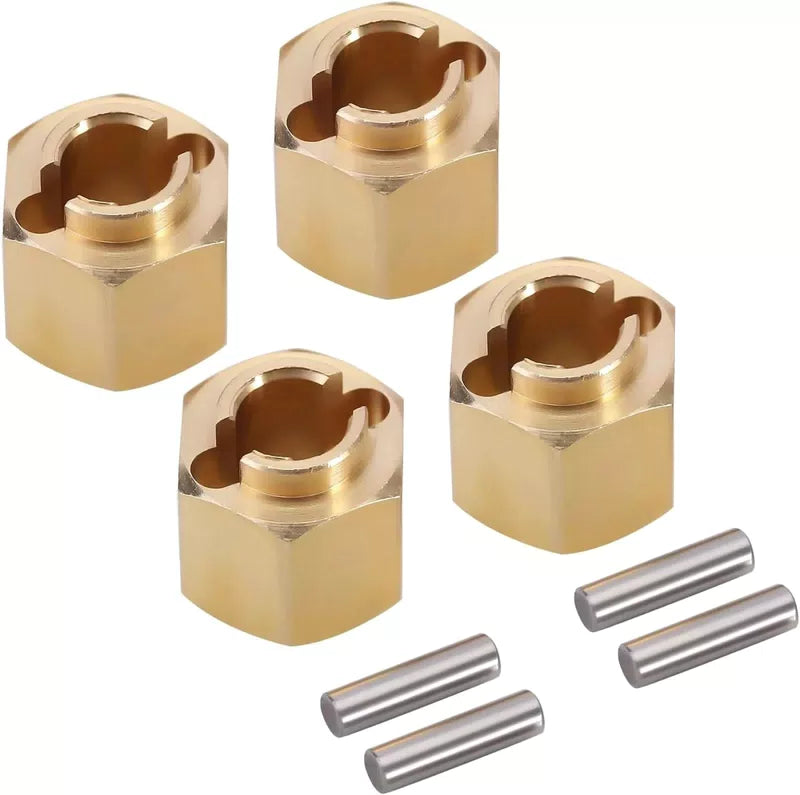 INJORA Brass Wheel Hex Hub 6mm(+2mm) Extenders Adaptor for 1/18 RC 6mm [1]