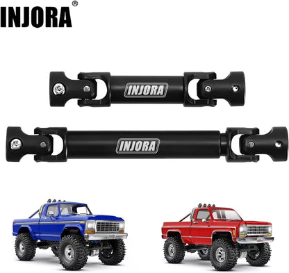 INJORA Hardened Steel Drive Shafts for 1/18 RC Crawler TRX4M High Trail K10... [7]