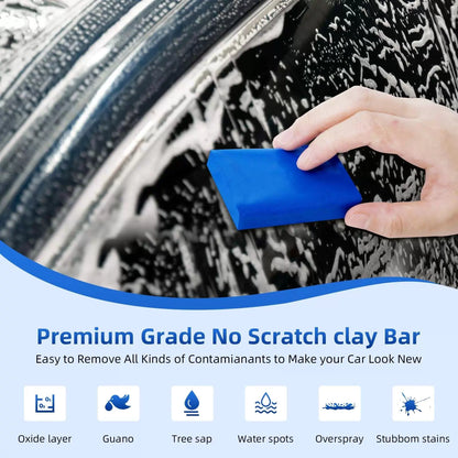 IPELY 4 Pack 100g Car Clay Bar Auto Detailing Magic Bar, Blue [2]