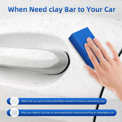 IPELY 4 Pack 100g Car Clay Bar Auto Detailing Magic Bar, Blue [4]