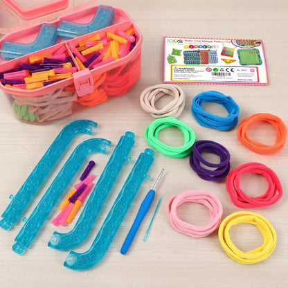 IQKidz Weaving Loom Kit Toys, Potholder Loom, [8]