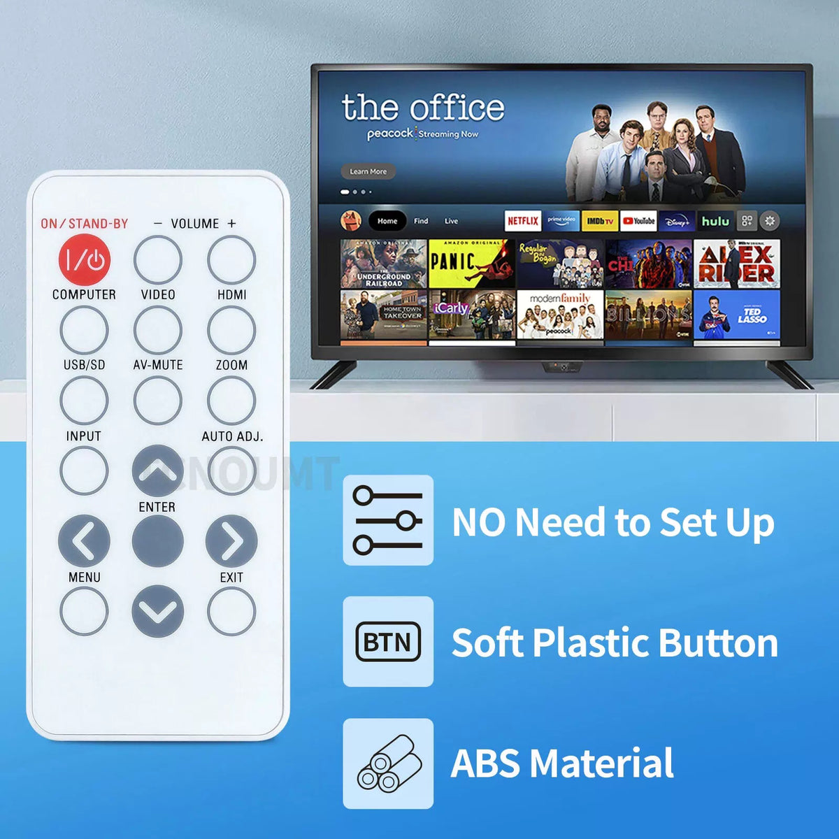 IR28012 Replacement Remote Control For Toshiba Projector NPX10A NPS10A [3]