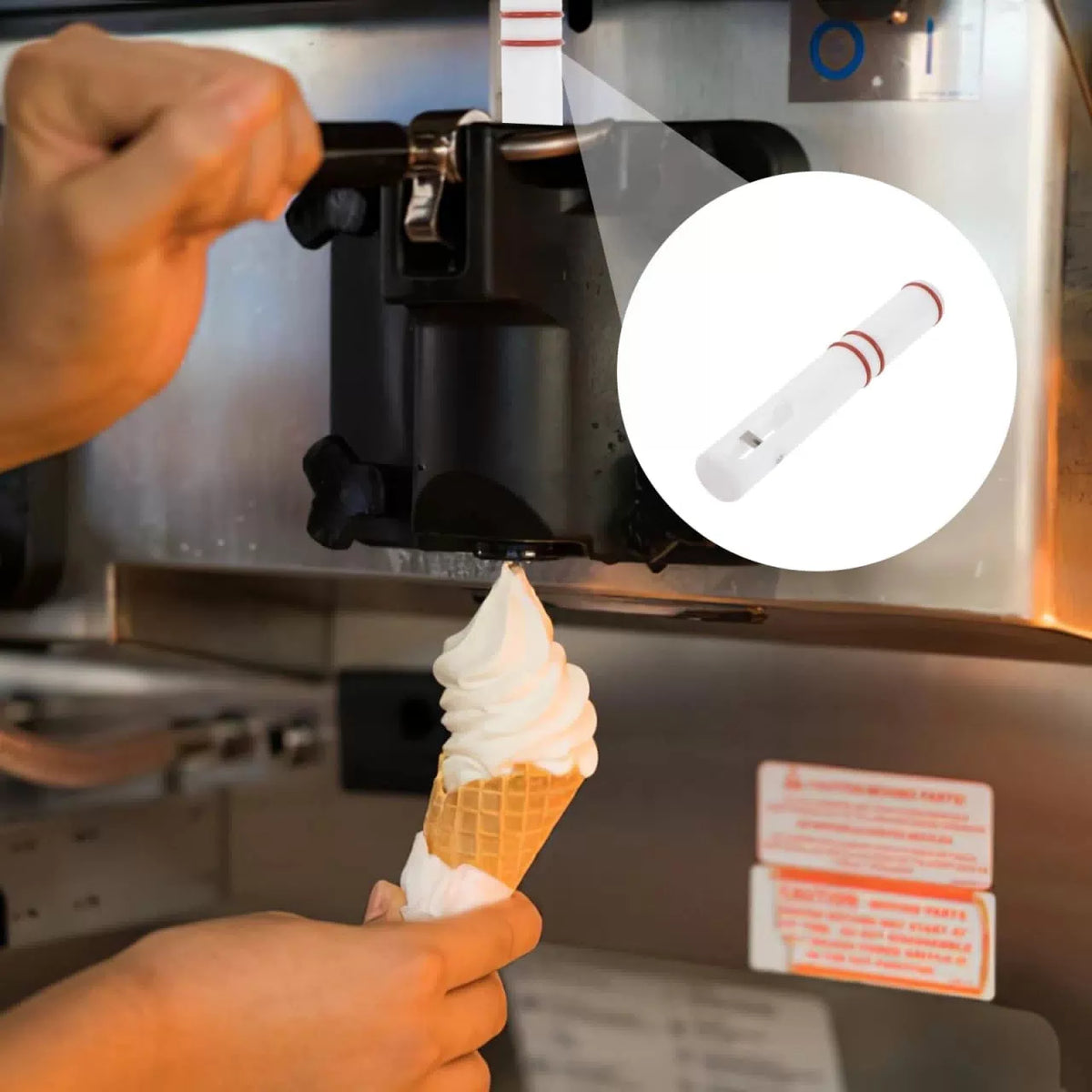 IWOWHERO Ice Cream Machine Handle Replacement Discharge 15.5x2.5cm, As Shown [8]