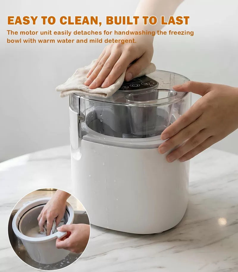Ice Cream Maker Machine, 1.52 Quarts Cream, Sorbet and 1.52-Qt, white [7]