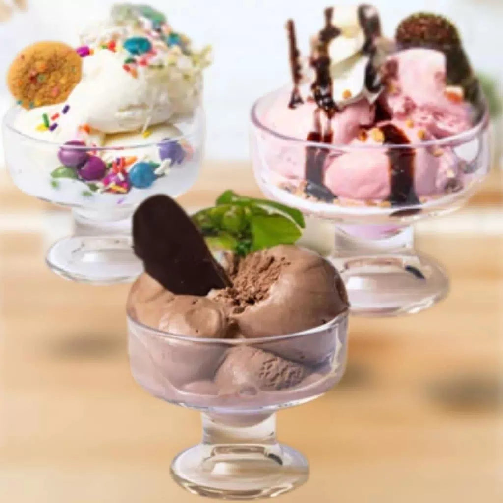 Ice Cream Mix. Vanilla, Chocolate and vanilla, strawberry, chocolate [2]