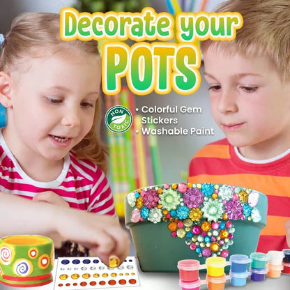 Insnug Mini Kids Pottery Wheel: Complete Painting Kit for Small, Blue [6]