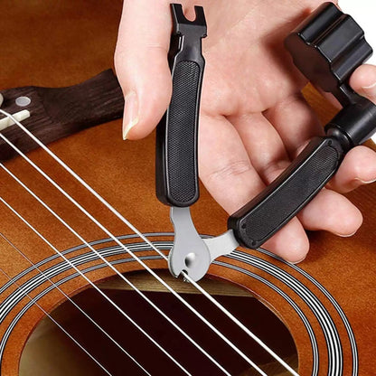JINWEE Acoustic Guitar Accessories Kit,Guitar Tool Changing Kit 40 Pcs, black [7]
