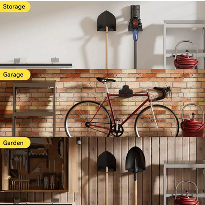 JNIHEEP Garage Organizer Trimmer Rack, Garden Power 1 Bracket, Black 1 Pack [6]