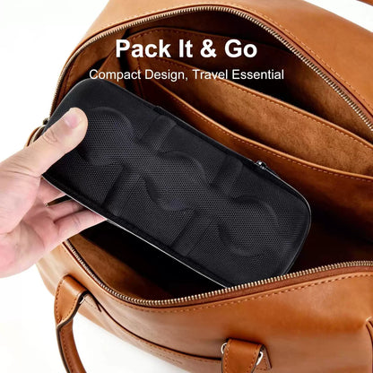 Jimtoiny Premium Hard Shell Travel Watch Case for Men, 2 Slot 2-Slot, Black [6]