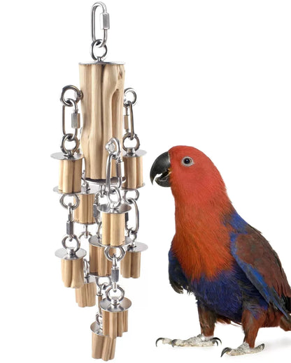 KATUMO Parrot Toys for Large Birds with Detachable Parts, 304 Silvery [1]