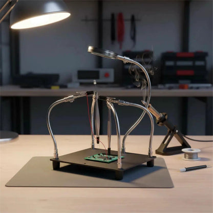 Kaisiking Helping Hands Soldering Station with Magnifying Glass, PCB Holder... [7]