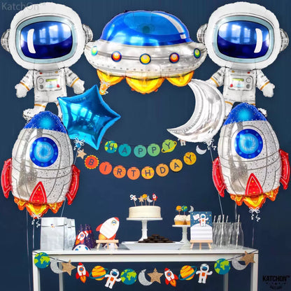Katchon, Huge Space Birthday 37 inches, 30 18 Blue [3]