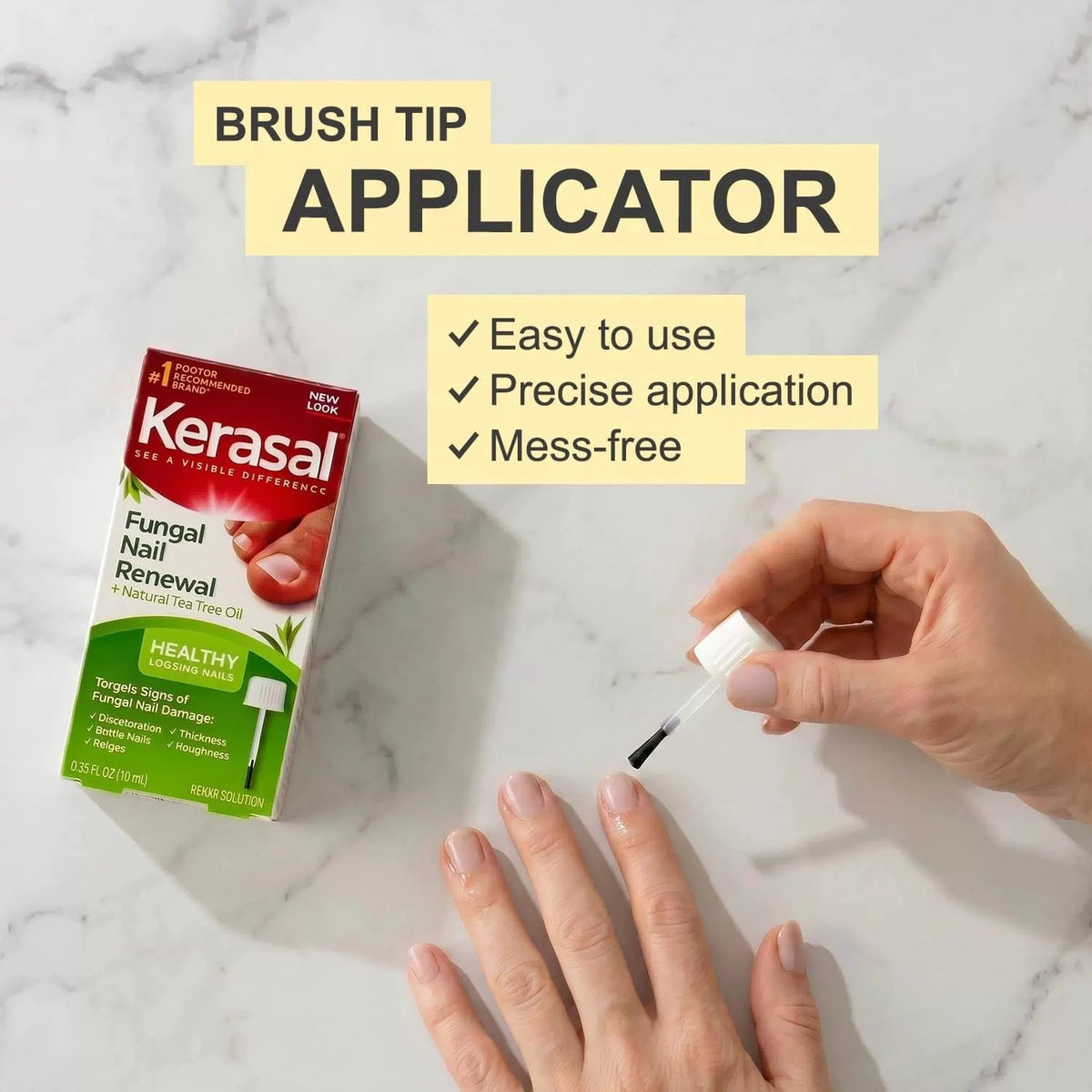 Kerasal Real Nail Repair Solution with Tea Tree Oil 0.33 Fl Oz (Pack of 1) [6]
