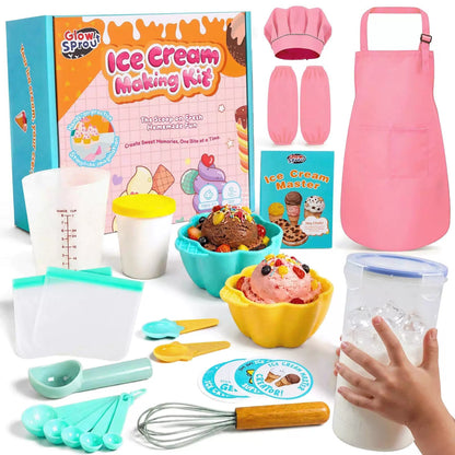 Kids Ice Cream Making Science Kit – Make Real with Yellow-ice [1]