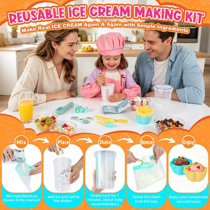 Kids Ice Cream Making Science Kit – Make Real with Yellow-ice [2]