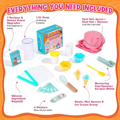 Kids Ice Cream Making Science Kit – Make Real with Yellow-ice [3]