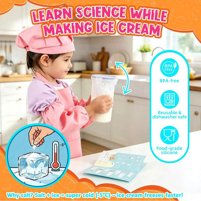 Kids Ice Cream Making Science Kit – Make Real with Yellow-ice [5]