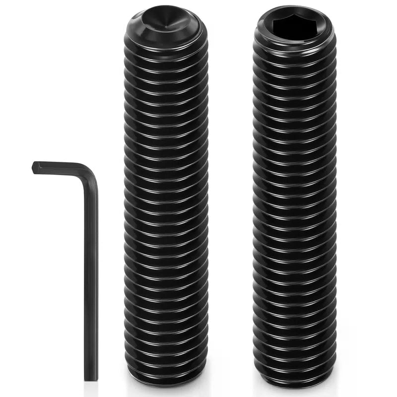 Kozelo 15Pcs Cup Point Socket Set Screws-M8-1.25x45 Carbon M8-1.25x45, Black [1]