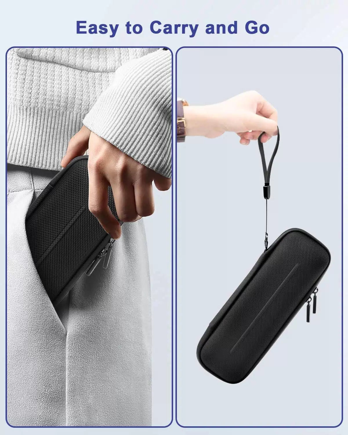 Krypthos Diabetes Supply Case, Hard Travel Carrying Case for Blood Black [7]