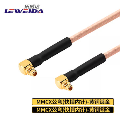LEWEIDA MMCX male-to-MMCX male RF cable, coaxial communication feeder, 6G chassis cavity interconnect cable assembly, 1 meter LWD-MMCXW-JJ1 [1]