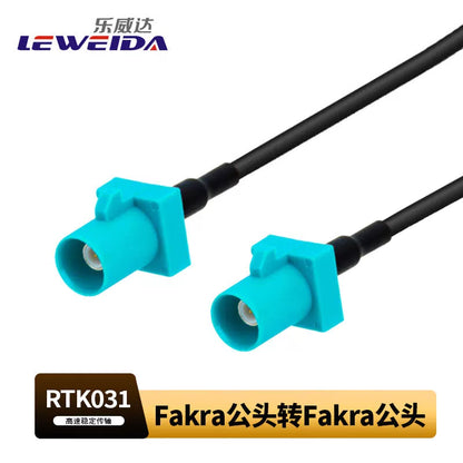 LEWEIDA RF connector, Fakra-Z type, RTK031, copper-plated wire, Fakra male to Fakra male, 3 meters, LWD-Fakra-Z-JJ3 [1]