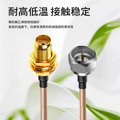 LEWEIDA SMA to F male RF extension cable RG316 coaxial feeder extension cable 8 meters LWD-SMA-F-MG8 [3]