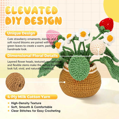LUDOTEK Crochet Kit for Beginners, Strawberry Beginner [7]