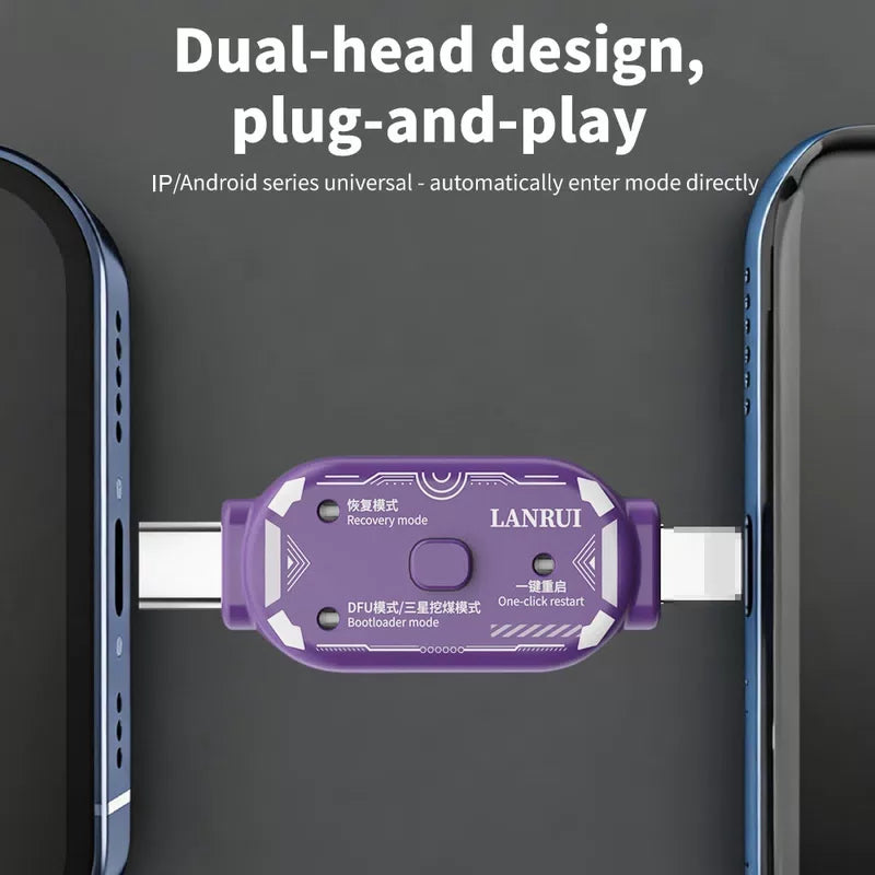 Lanrui V587 Dual-port Engineering Box One Key Enter DFU Bootloader Recovery Mode for IOS Android Phone Reflash Flashing Tools [3]