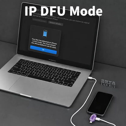 Lanrui V587 Dual-port Engineering Box One Key Enter DFU Bootloader Recovery Mode for IOS Android Phone Reflash Flashing Tools [5]