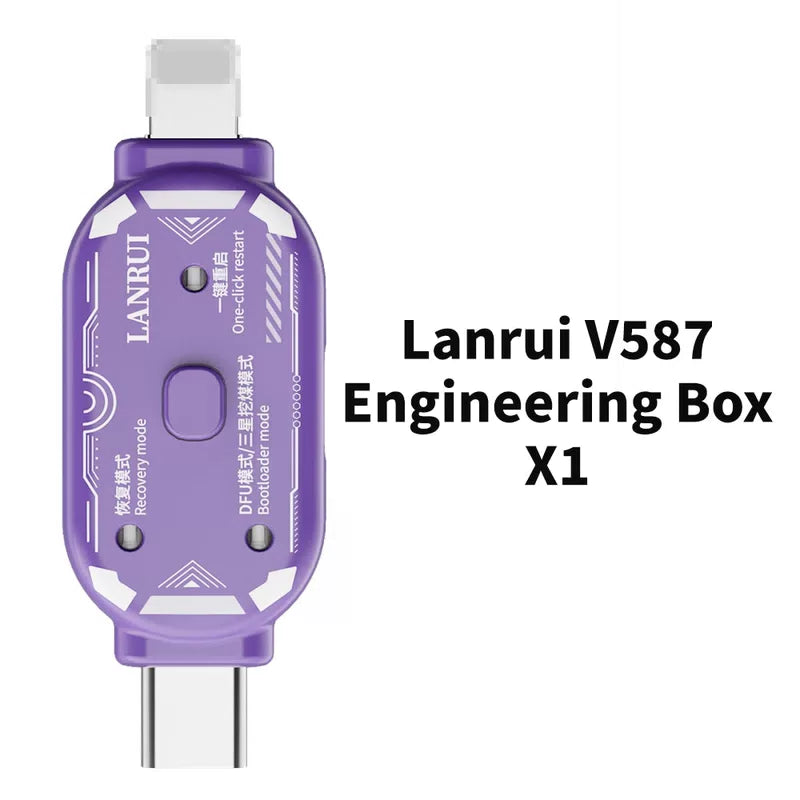 Lanrui V587 Dual-port Engineering Box One Key Enter DFU Bootloader Recovery Mode for IOS Android Phone Reflash Flashing Tools [7]