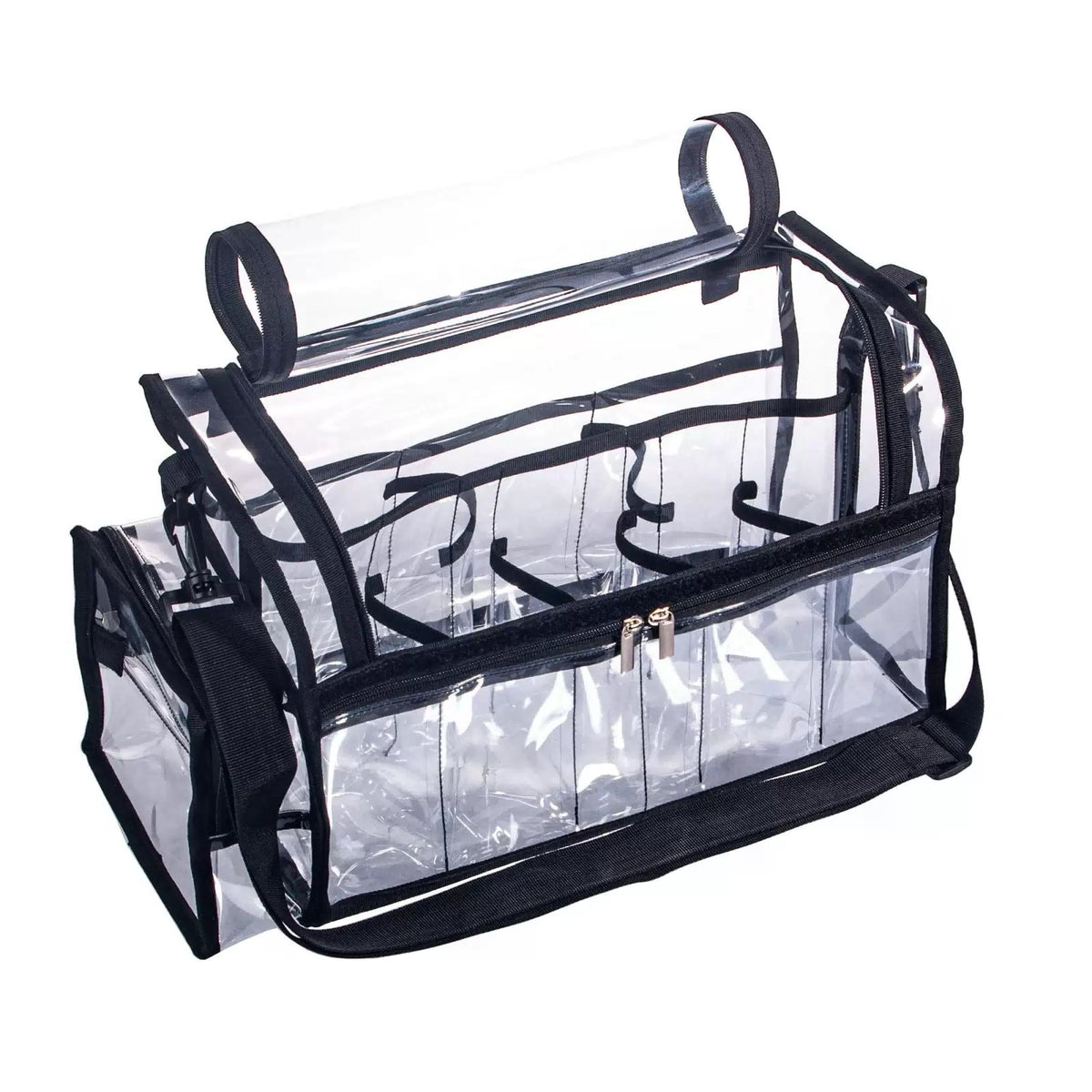 Large Professional Free Standing Clear PVC Makeup Artist Set Bag [1]