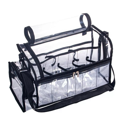 Large Professional Free Standing Clear PVC Makeup Artist Set Bag [1]