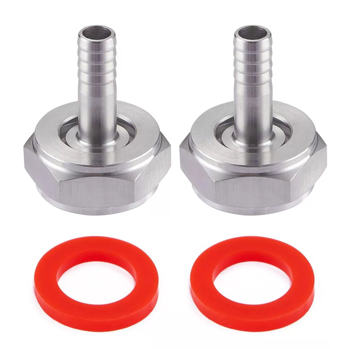 LitKiwi 2PCS Keg Coupler Barb Connector,Stainless Steel 304 1/4"Barb, [1]