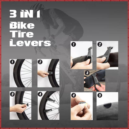 MASPODER Bike Tool Kit, Repair Kit with Frame Bag, Mini Regular size, Black [6]