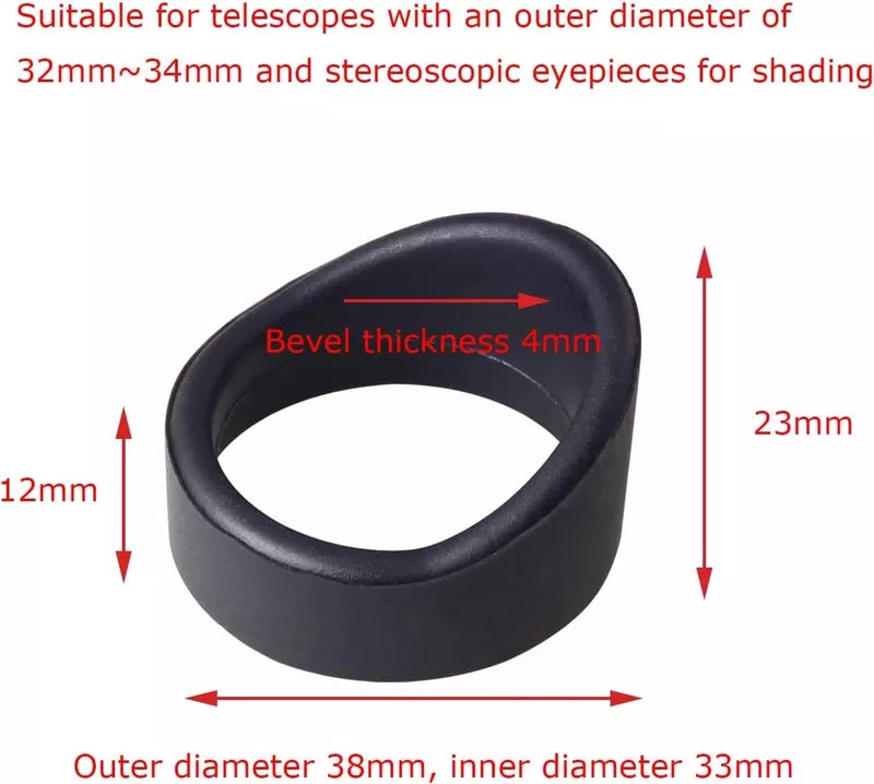 MEETOOT 2pcs Binocular Rubber Eyepiece 31-33mm Shield [2]