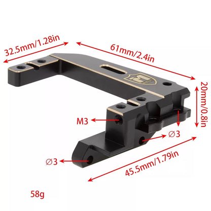 MEUS RACING Brass Servo Mount for Vanquish H10 Optic Sparco Black, Gold [2]