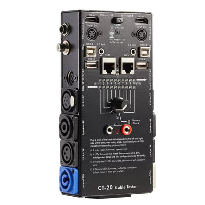 MFL. 15-Plug Audio Cable Tester Line Finder Black 78.57 cubic inches, [1]