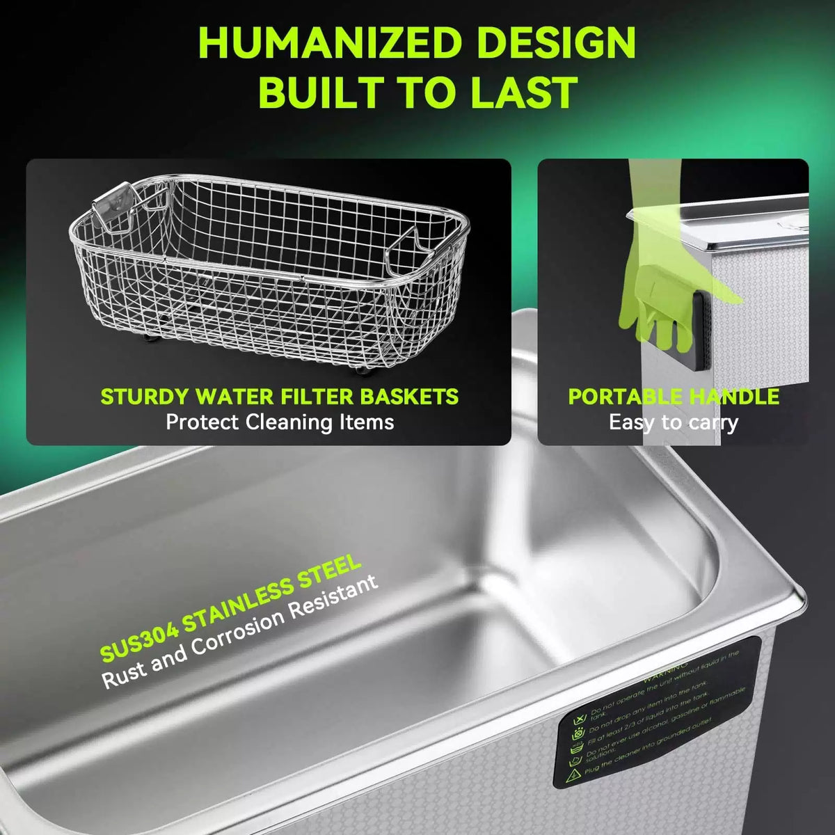 MNTNCO 3L Commercial Ultrasonic Cleaner, ECO Mode, Heating, Degas [5]