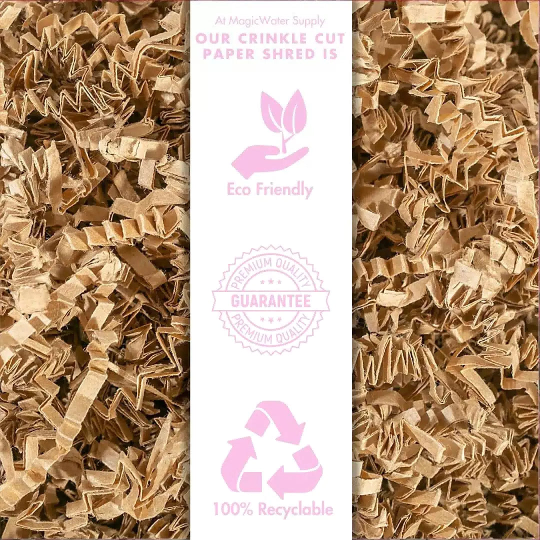 MagicWater Crinkle Cut Paper for Gift Baskets - 2 Pound (Pack of 1), Kraft [6]