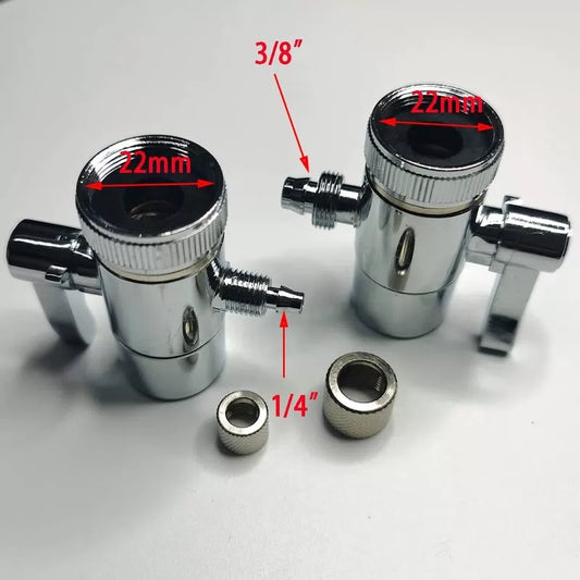 Malida Countertop filter to 3/8 inch O.D. Tubing Faucet 3/8" Tube, White [3]