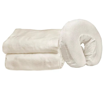 Master Massage 3-Piece Flannel Sheet Set, Off White [1]