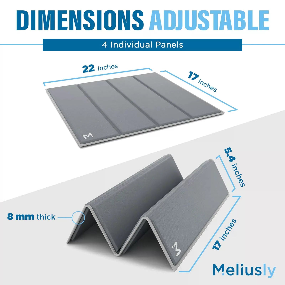 Meliusly Chair Cushion Support for Sagging Cushions Armchair (17x22''), Grey [2]